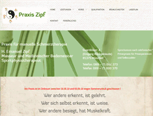 Tablet Screenshot of praxis-zipf.de